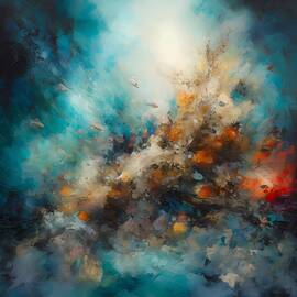An abstract artwork with textures that suggest the richness of nature No 1 by Andre Petrov