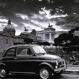 Ancient Rome and old Fiat 500 by Stefano Senise