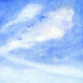 Angel Wings Clouds on Sky Blue by Elizabeth Reich