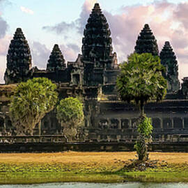 Angkor Wat Sunrise Panorama by Rebecca Herranen