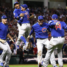 Anthony Rizzo and Kris Bryant by Ezra Shaw