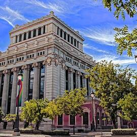 Architecture photography of cultural Institute by Nature Oil Painting