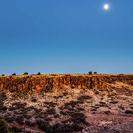 Arcosanti Mesa at night by Louis Dallara