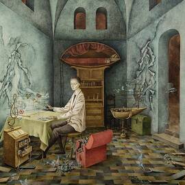 Armonia - Autorretrato sugerente - Harmony - Self portrait by Remedios Varo by Remedios Varo