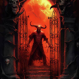 At the Gates of Hell, 14 Jigsaw Puzzle by AM FineArtPrints - PX