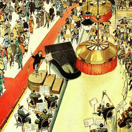 At the Proms - Humours of London - funny illustrations of typical British scenes by Tony Sarg by Tony Sarg