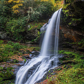 Autumn at Dry Falls North Carolina 2 by Ron Long Ltd Photography