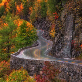 Autumn At Hawks Nest Road  by Susan Candelario