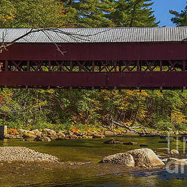 Autumn at Swift River Bridge by Ron Long Ltd Photography