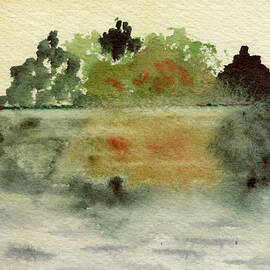 Autumn at the Lake by Elizabeth Reich