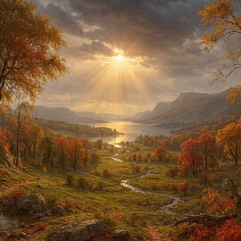 Autumn Memories Tapestry by Allen Nice-Webb