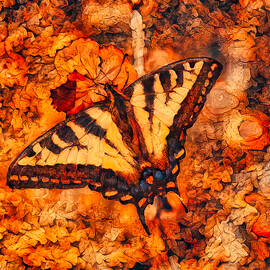 Autumn Leaves Swallowtail by Bruce Block