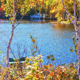 Autumn River with White Birch Trees - Quebec, Canada by Tatiana Travelways