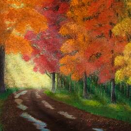 Autumn Road by Marlene Little