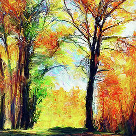 Autumn Trees in Idaho by Tatiana Travelways