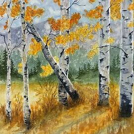Autumn's Golden Path by Judy Strickland