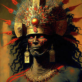 Aztec warchief, 04 by AM FineArtPrints