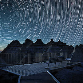 Badlands View Starry Sky by Dan Sproul