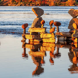 Balanced rocks on Ottawa River by Tatiana Travelways