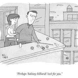 Balcony Billiards by Peter C Vey