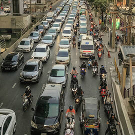 Bangkok Rush Hour Traffic by Rebecca Herranen