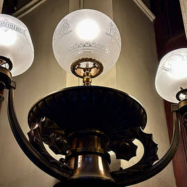 Barcelona Biblioteca Publica Arus Antique Light Fixture and Ornate Metalwork in Catalonia Spain Fine by Travel Essayist