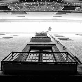 Barcelona El Born Street Print Black and White Historic Architecture and Urban Life Photography by Travel Essayist