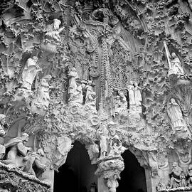 Barcelona Sagrada familia sculptures in the Nativity Facade by Stefano Senise