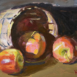 Basket and Apples by Ylli Haruni