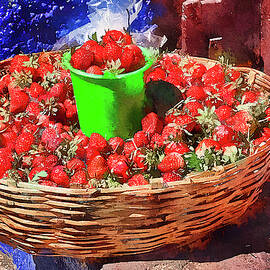 Basket of fresh strawberries, Mexico by Tatiana Travelways