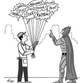 Batman Buying Balloons by Felipe Galindo