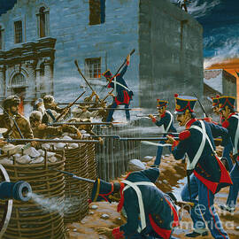 Battle Of The Alamo by Ed Vebell
