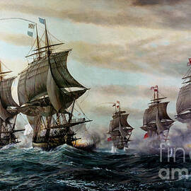 Battle of the Virginia Capes, 5 September 1781 by Antonios Valamontes