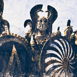 Battles of ancient Sparta - 13 by AM FineArtPrints