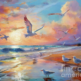 Beach Flight by Macro Abundance