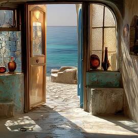 Beach House Shadows by Eris And AI