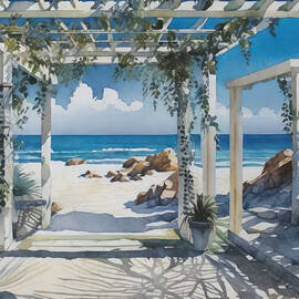 Beach Pergola by Eris And AI