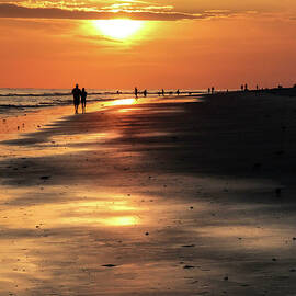 Beach Sunset 2B by Sally Fuller