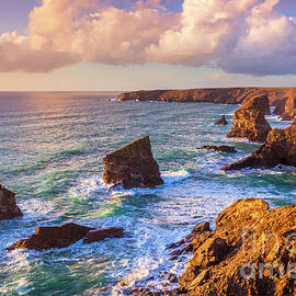 Bedruthan Steps, Cornwall, England by Neale And Judith Clark