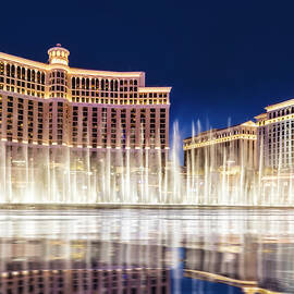 Bellagio Hotel Fountains  by Susan Candelario