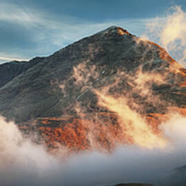 Ben Lomond Misty Sunset by Grant Glendinning