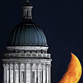 Bergen Courthouse Moon V by Susan Candelario