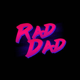 Best Gift for Dad Rad Dad Retro by Flippin Sweet Gear