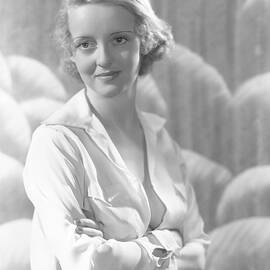 Bette Davis breathtaking risque busty blouse Portrait Pose Pre Code Glamour Portrait by Silver Screen