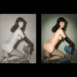Bettie Page on the chair Comp by Franchi Torres