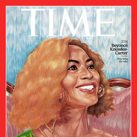 Beyonce Knowles Carter, 2014 by Painting by Toyin Ojih Odutola for TIME