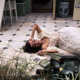 Bianca Jagger at Reddish House by Cecil Beaton