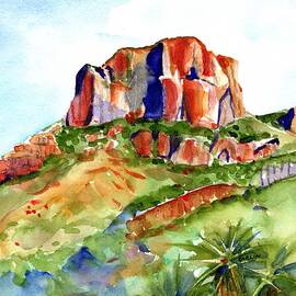 Big Bend Casa Grande Peak by Carlin Blahnik CarlinArtWatercolor