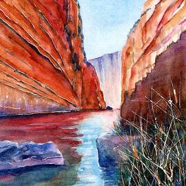 Big Bend Texas Santa Elena Canyon  by Carlin Blahnik CarlinArtWatercolor