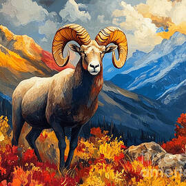 Big Horn Colorado Sheep by Ted Clifton